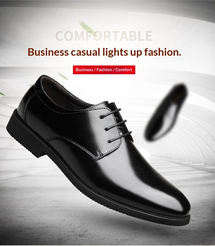 Genuine Leather Business Formal Extra-Large Mens Leather Shoes