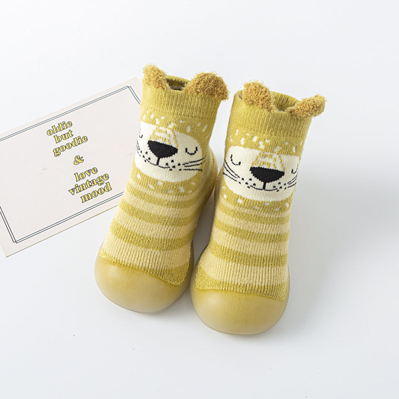 Children's Baby Toddler Mid-tube High-top Socks Floor Shoes