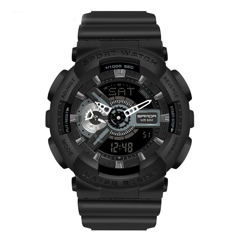 Multifunctional Double Display Men's Electronic Watch