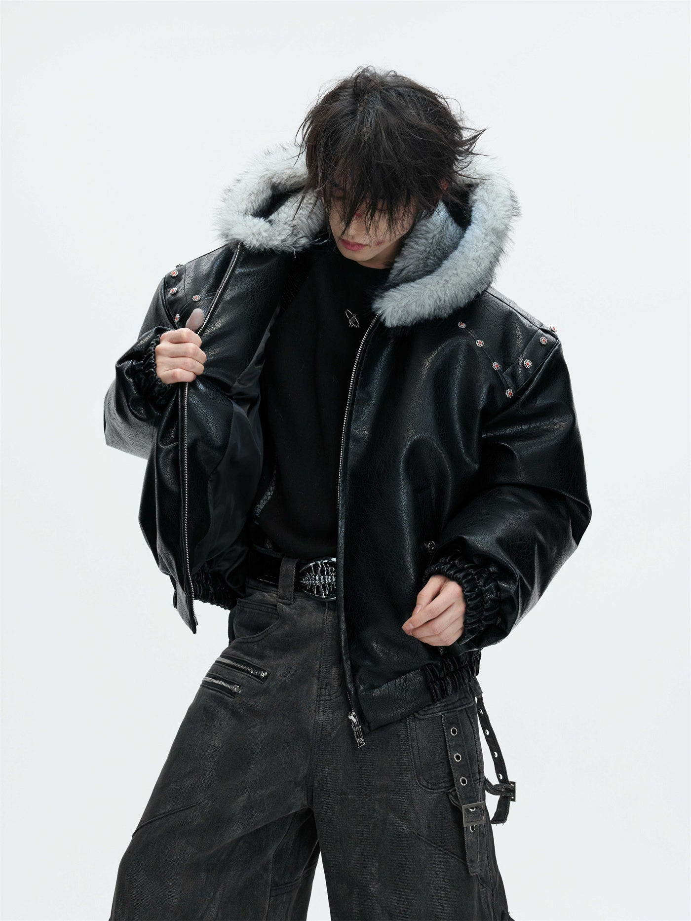 Hooded Extra-thick Fleece-lined Winter Coat