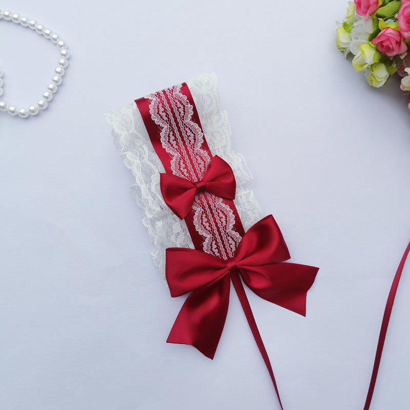 Lolita Headband Headwear Handmade Lace Bow