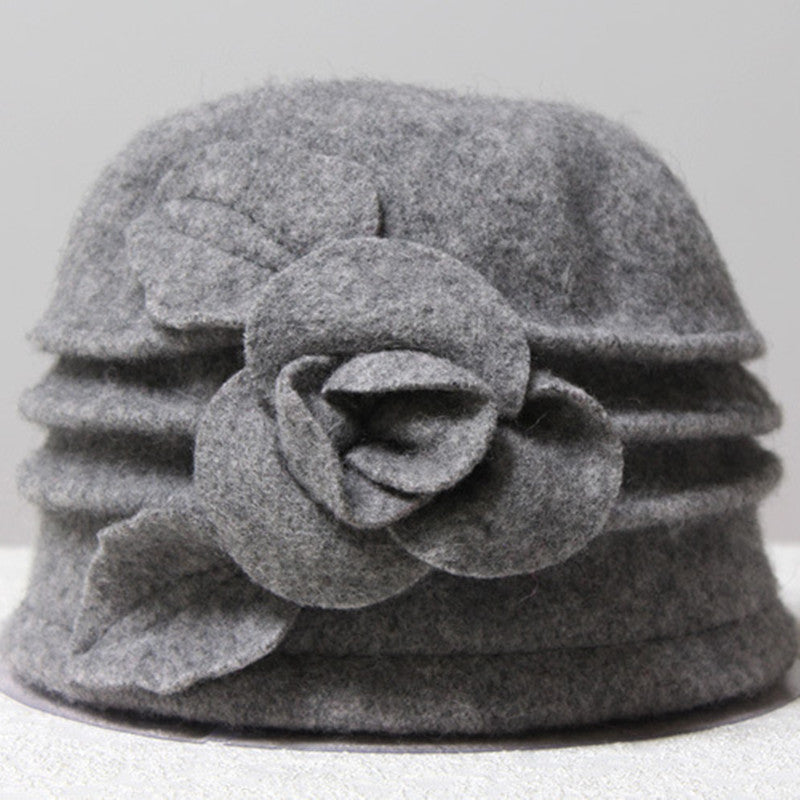 Women's Fashion Solid Color Woolen Hat