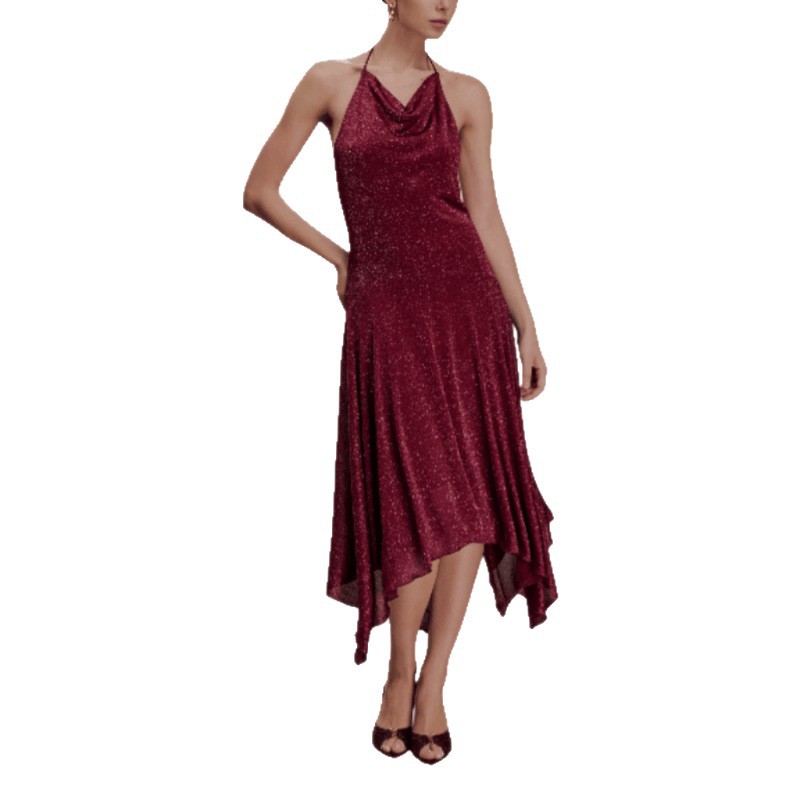 Alluring Feminine Off-shoulder Irregular Party Dress