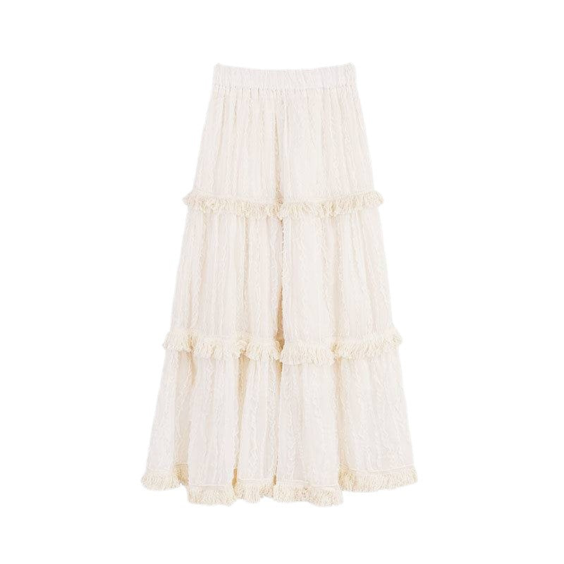 Design Sense Fluffy Cake Skirt Ladies High Waist
