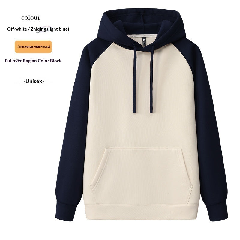AutumnWinter Raglan Hoodie With Long Sleeves