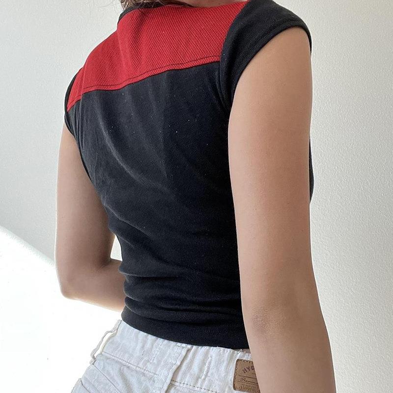 Summer Korean Version Short Crop Short Sleeves