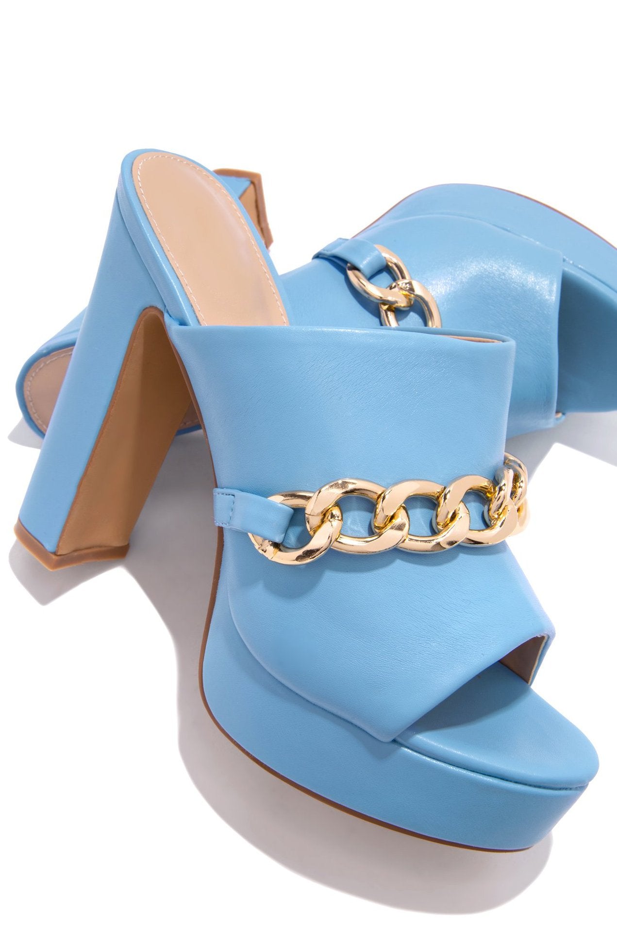 Water Platform Metal Chain Outdoor Slippers