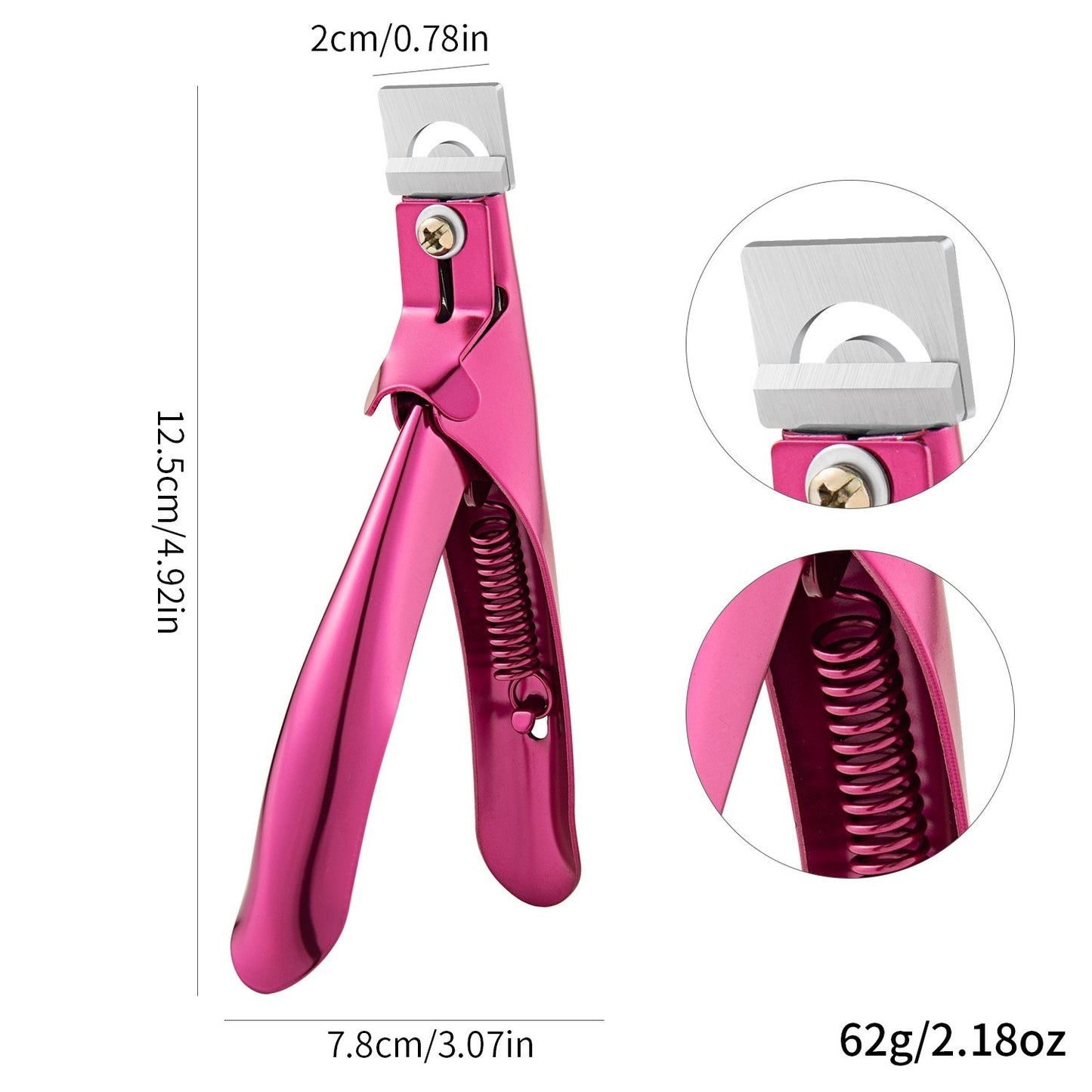 Nail Art Straight Cut Ribbon Titanium French U-shaped Scissors