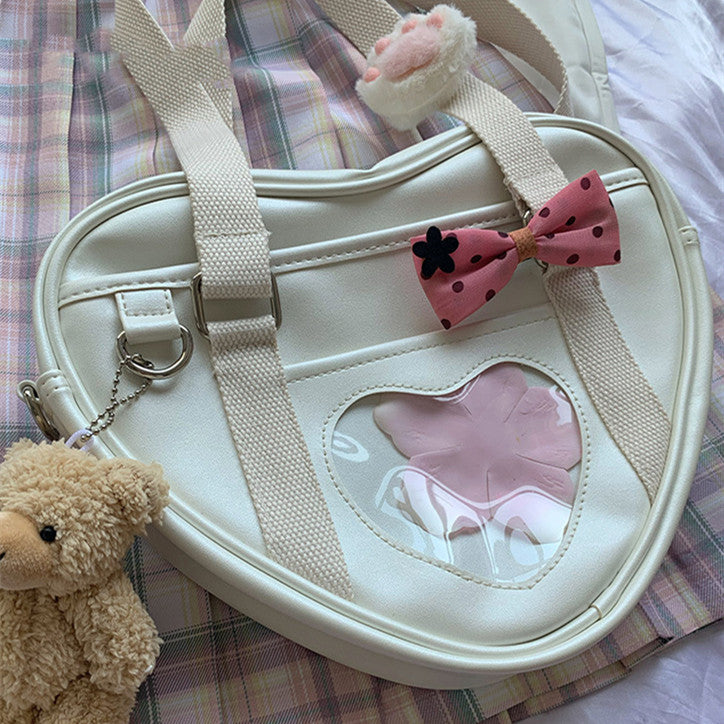Women's Fashion Love Shape Shoulder Crossbody Bag