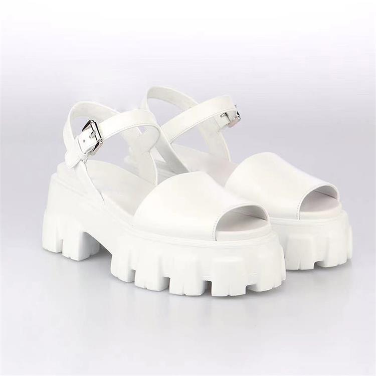 Fish Mouth Thick Bottom Increased Hollow Buckle Sandals Women