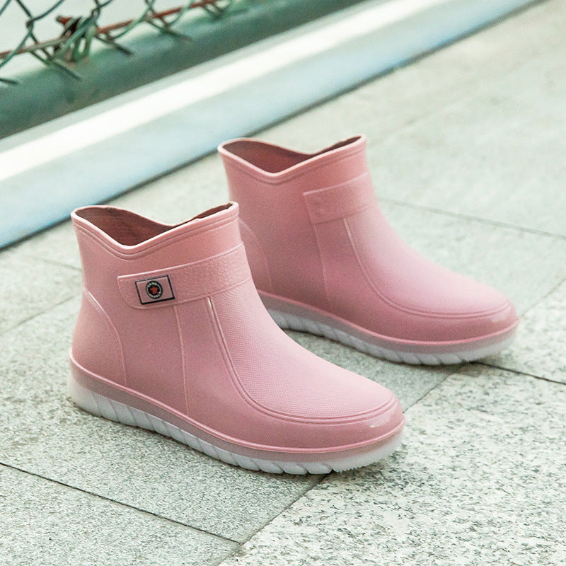 New Women's Low Tube Outdoor Candy Color Plus Cotton Water Shoes
