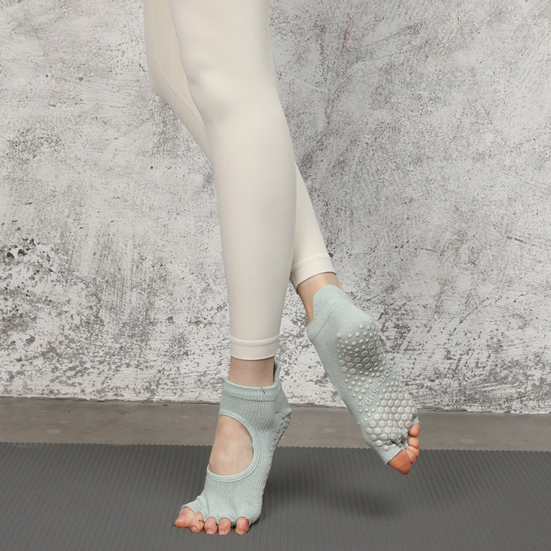 New Sports Yoga Split Finger Non-slip Five-finger Socks