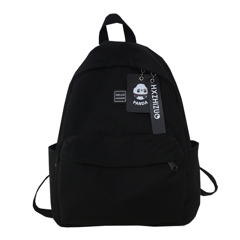 Student Campus Minimalist Nylon Backpack