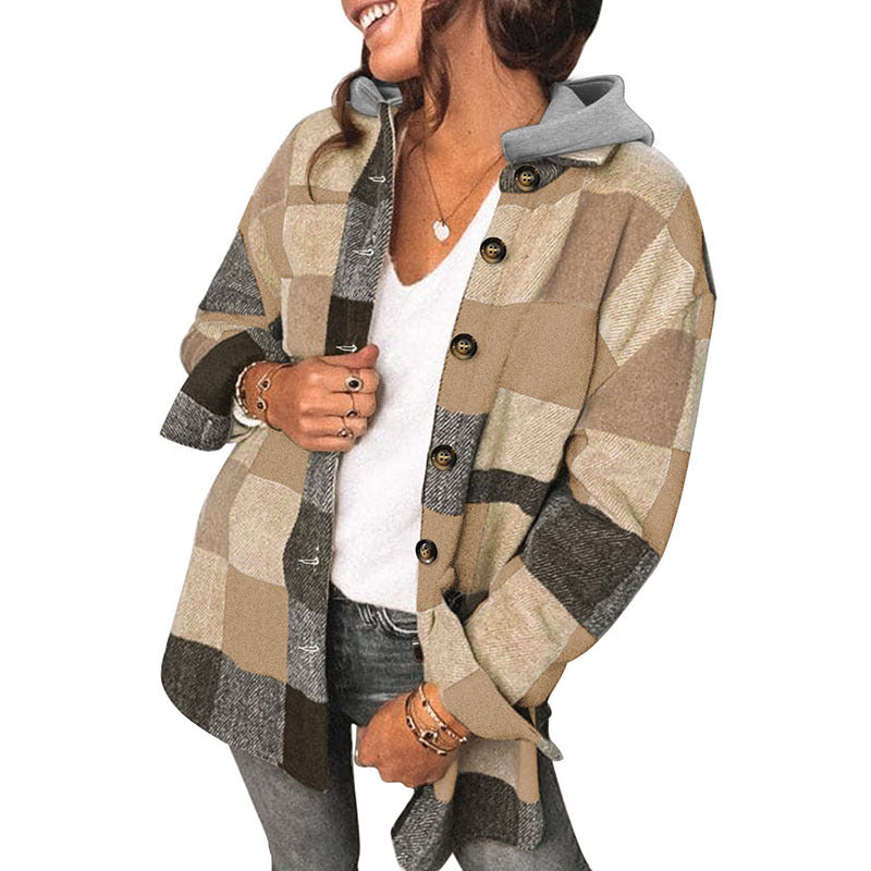 Women's Winter Pure Cotton Plaid Jacket