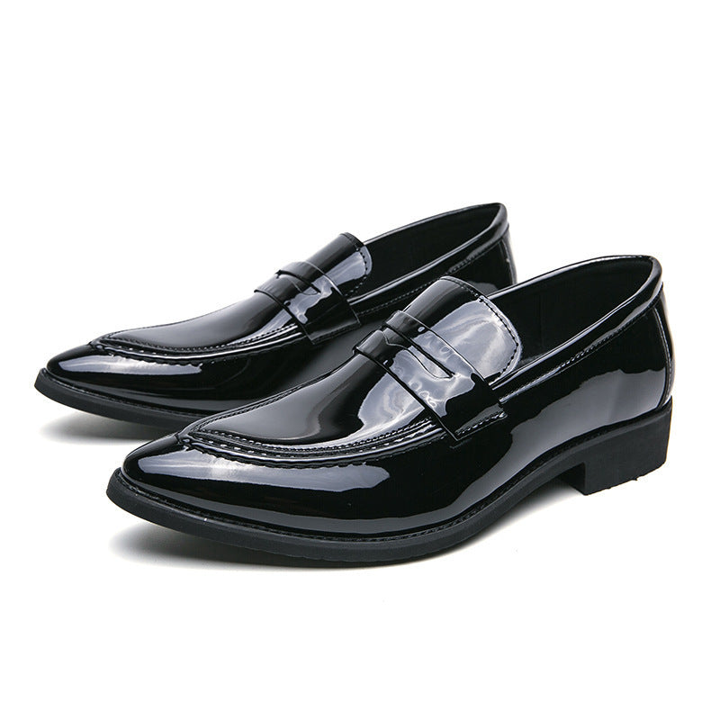 Men's Shoes, Pointed-toe Dress Shoes, Men's British-style Korean Loafers