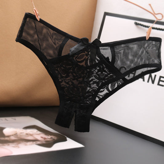 Women's Lace Cut Out Color Matching Briefs