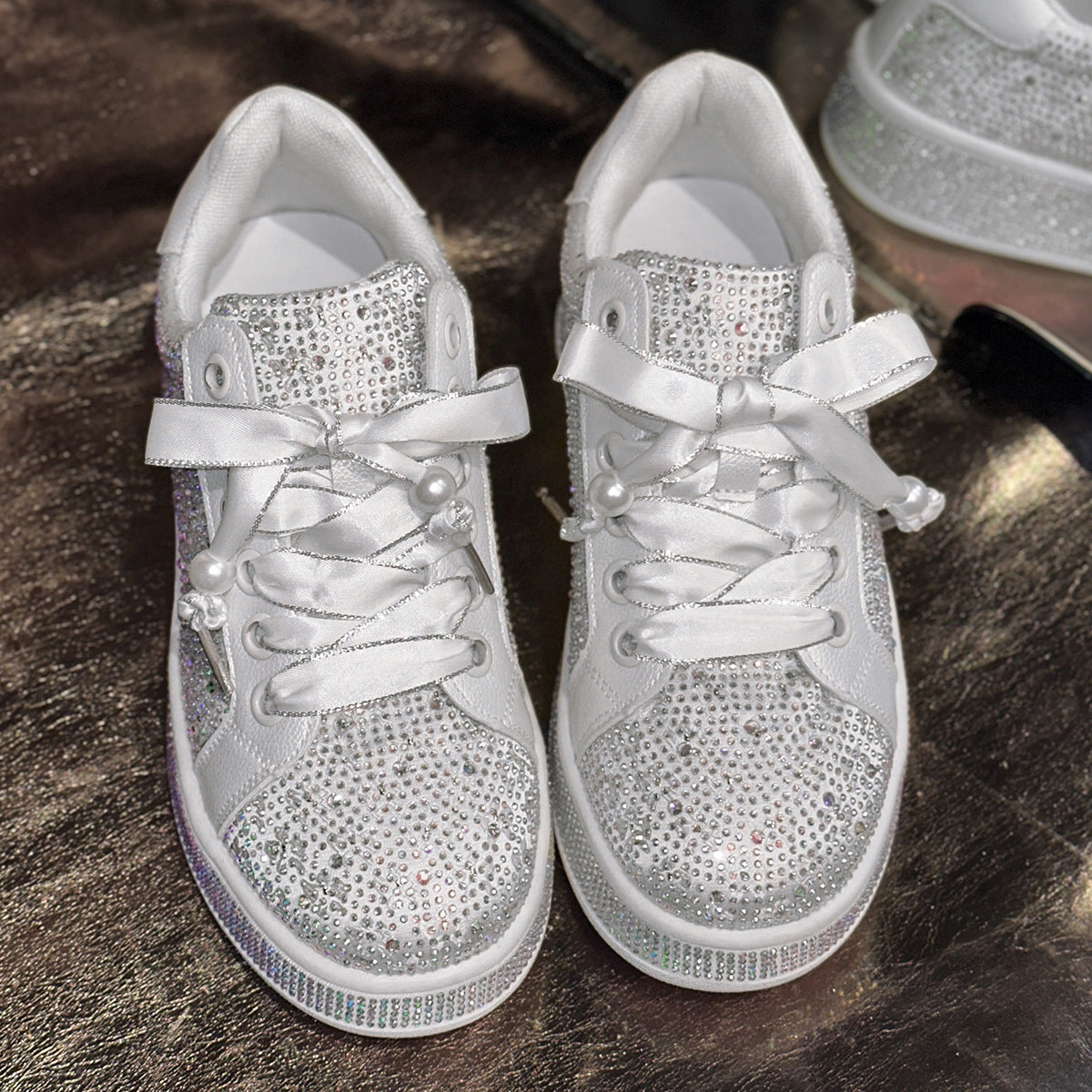 European Goods Plus Size Starry Rhinestone Casual Women's Shoes
