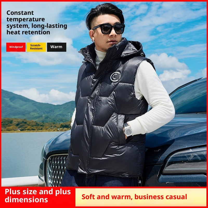 Men's Casual Loose Plus Plush Warm Vest