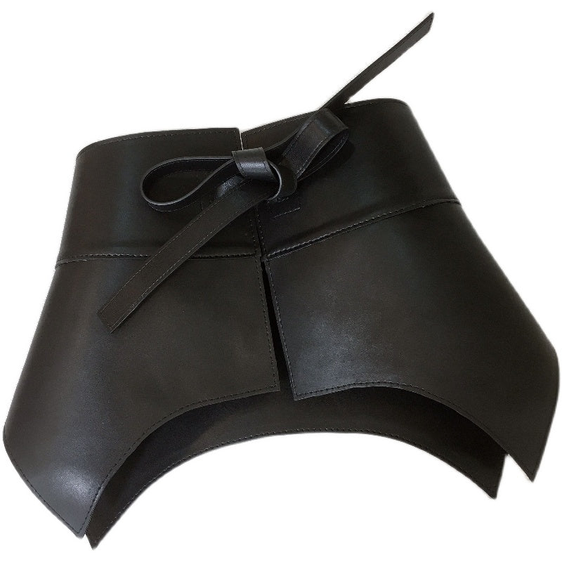 Fashionable Simple All-match Belt Leather Lace-up Decorative Waistband