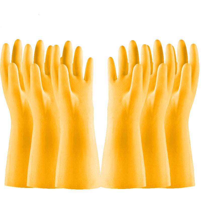 Thickened Rubber Band Dishwashing Gloves Household