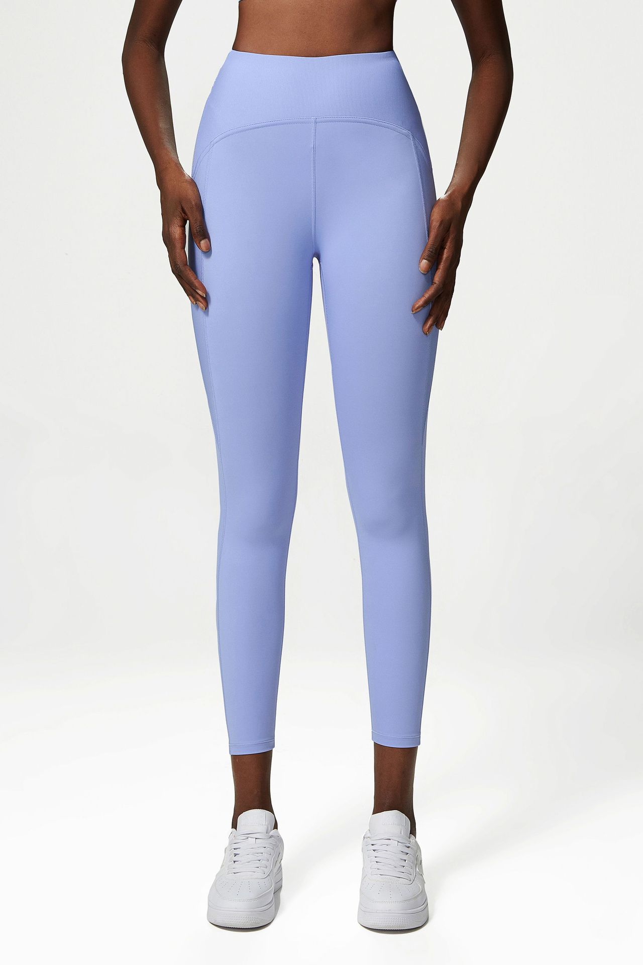 Anti-roll Peach Hip Fitness Sports Tights