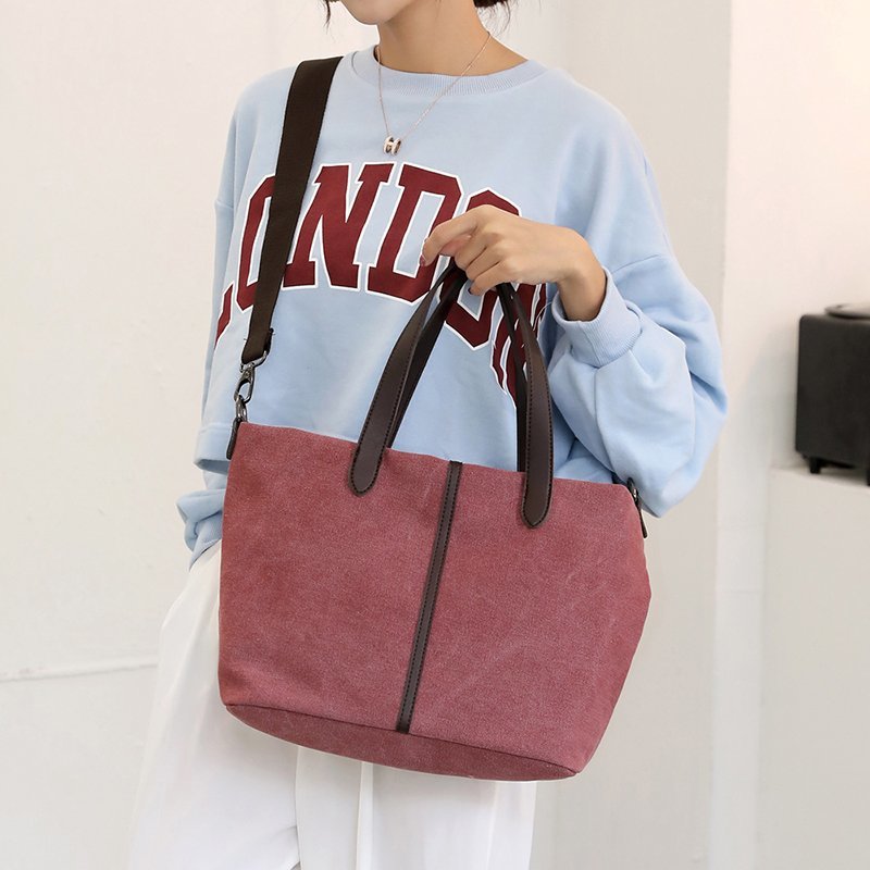 New Artistic Canvas Bag With Large Capacity