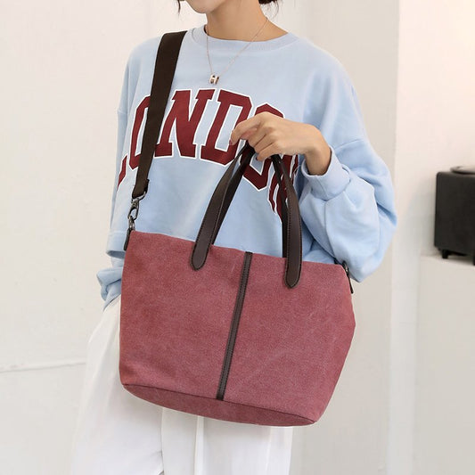 New Artistic Canvas Bag With Large Capacity