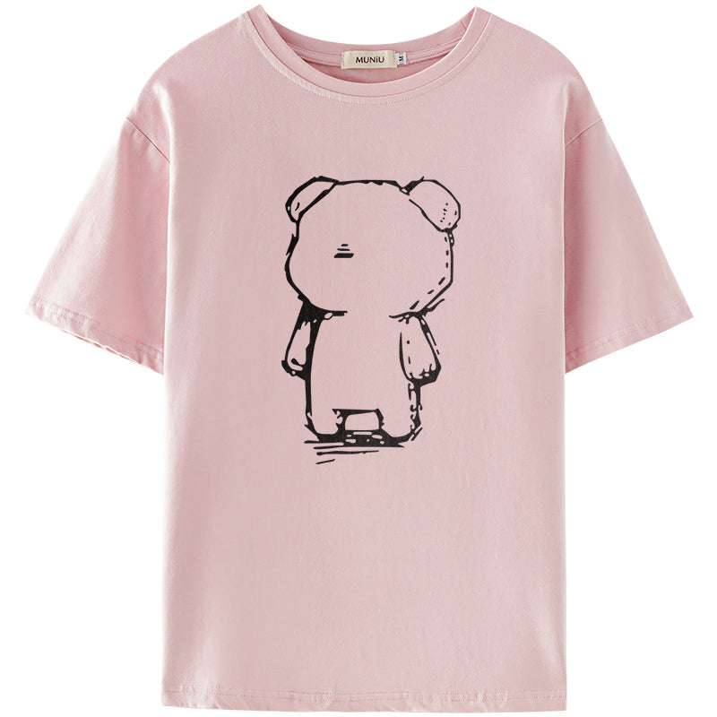 Women's Summer New Casual Cotton Printed T-shirt