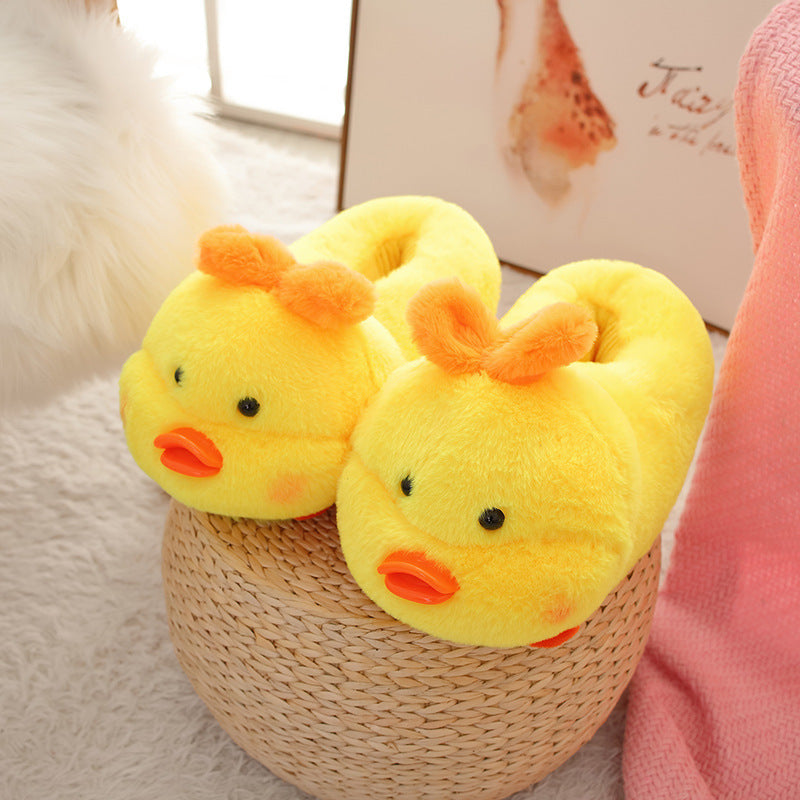 Women's Autumn And Winter Non-slip Plush Cotton Slippers