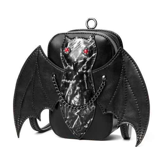 European And American Dark Style Women's Shoulder Messenger Bag Creative Bat