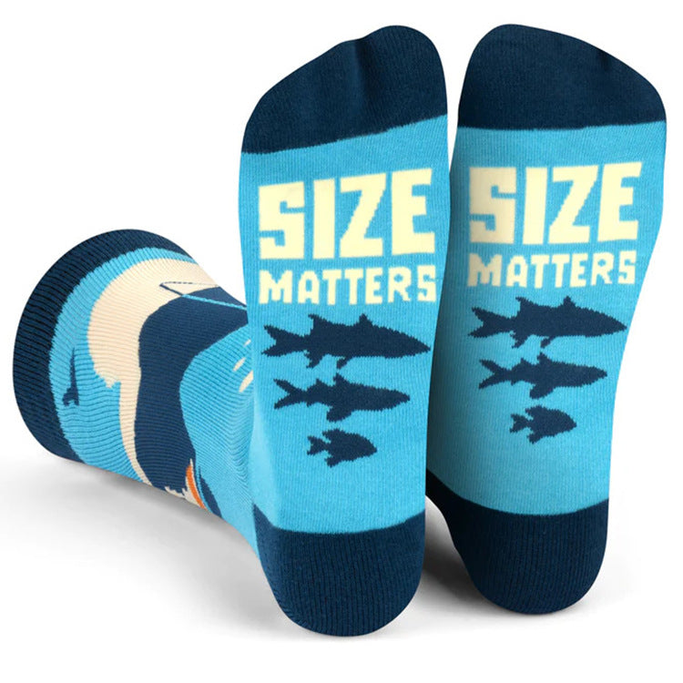 Alphabet Trendy Socks Cotton Street Sesh Middle Tube