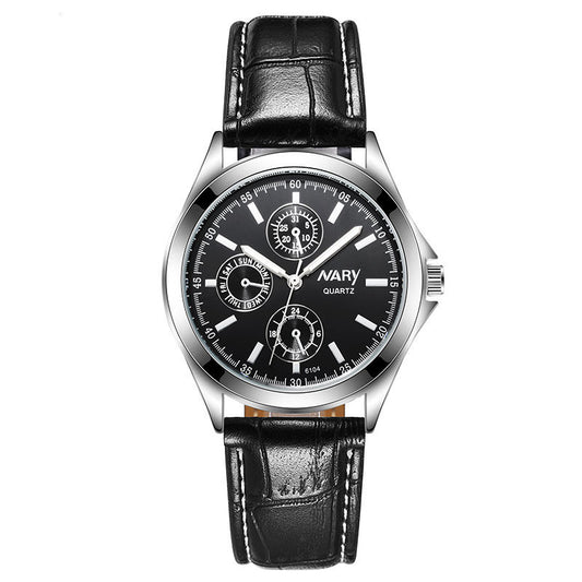 Couple Three Eyes And Six Needles Luminous Waterproof Quartz Watch