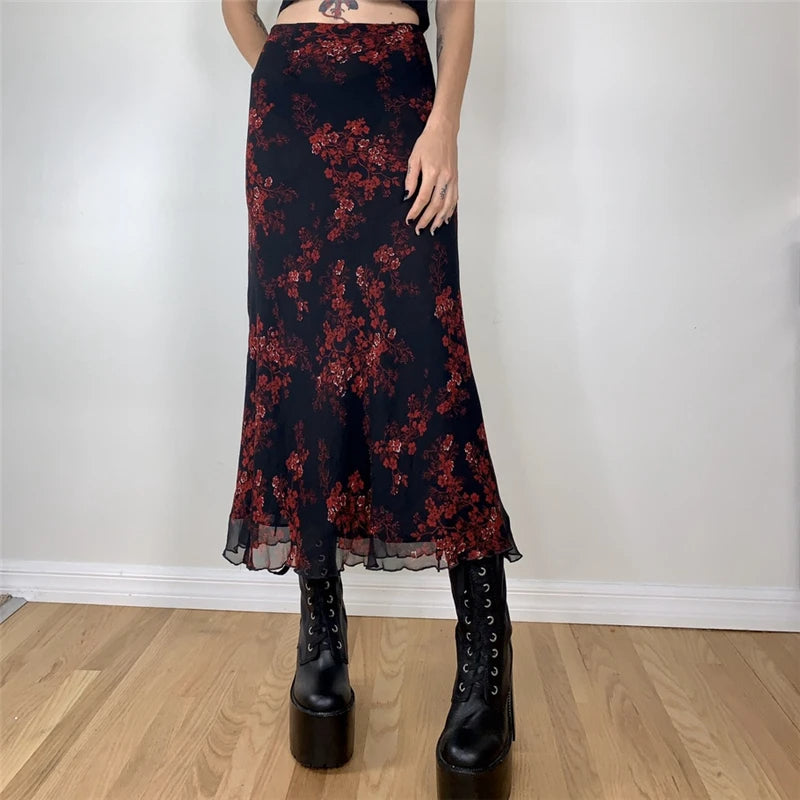 Commuter Printed Sheath Skirt For Women