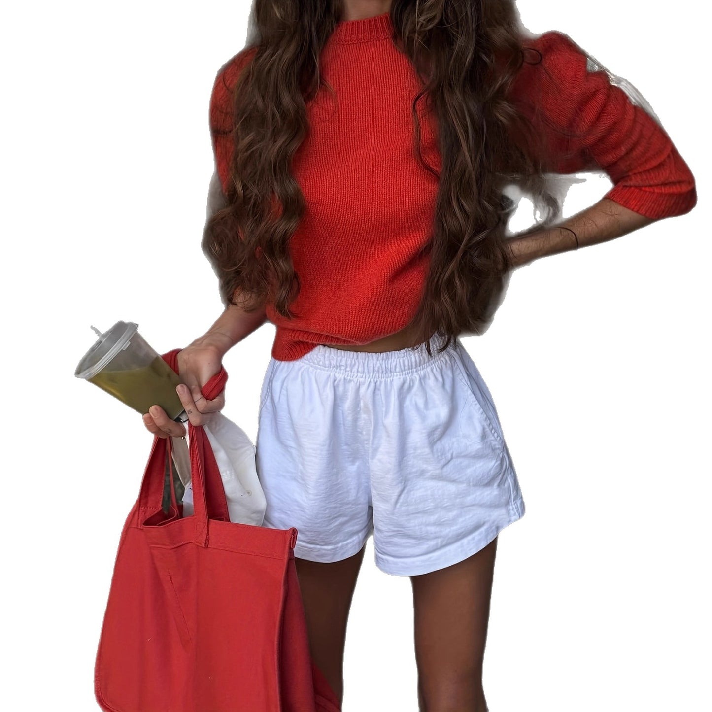 Women's Crew-neck Long Sleeve Sweater