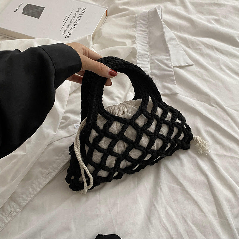 Hand Woven Mesh Bag Ladies Handbag