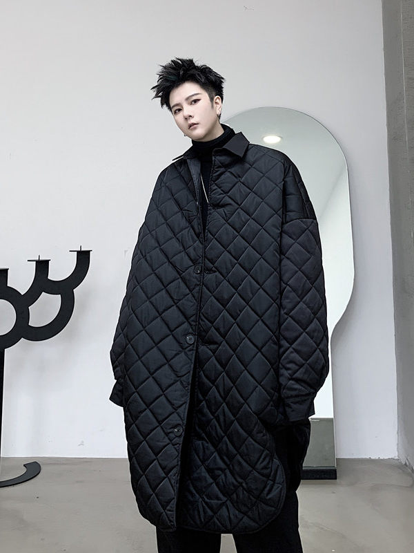Niche Dark Loose-fitting Cotton Coat For Men