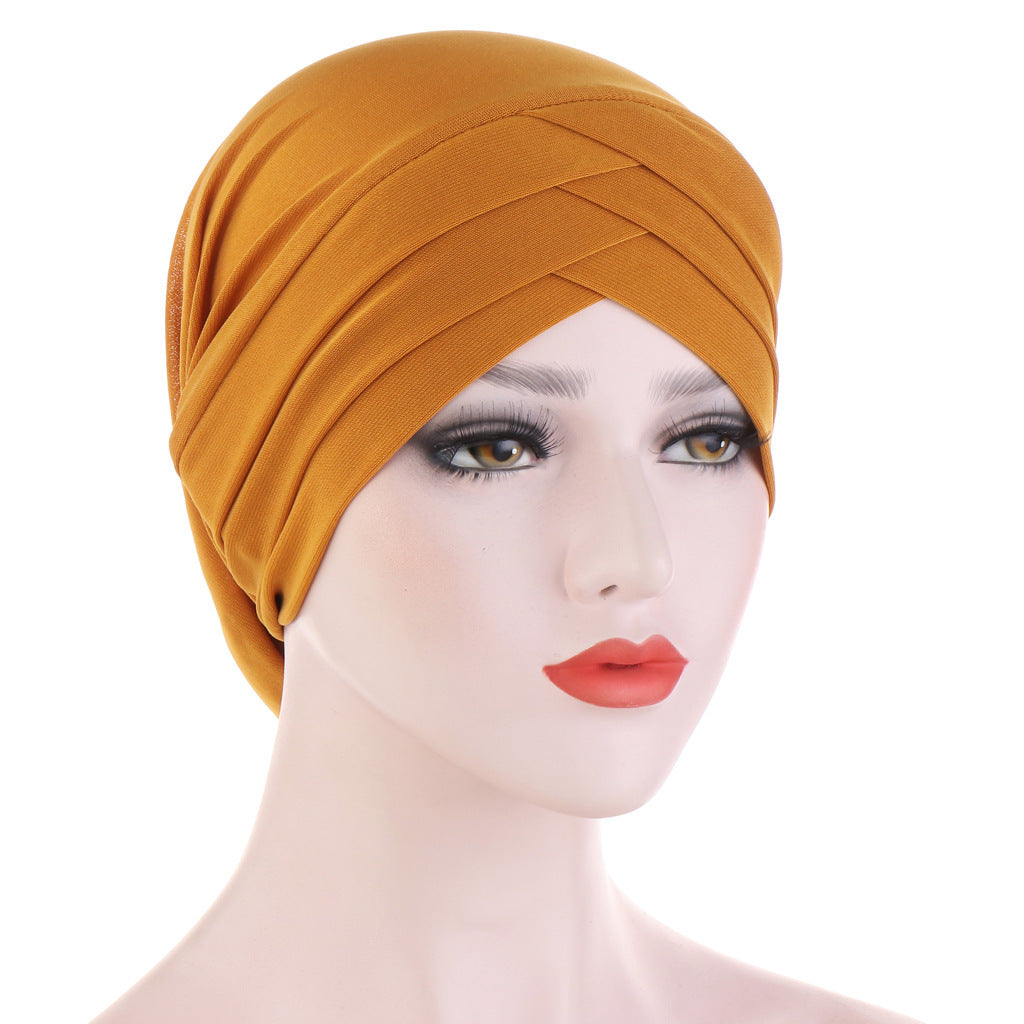 Three Crossed Indian Hats In Stretch Cloth Forehead