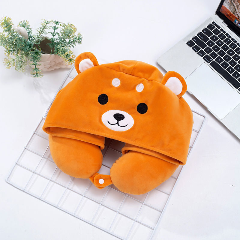 Women's Cartoon U-shaped Pillow Hat