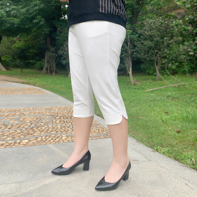 Summer Women's Thin Loose High Waist Casual Straight Pants