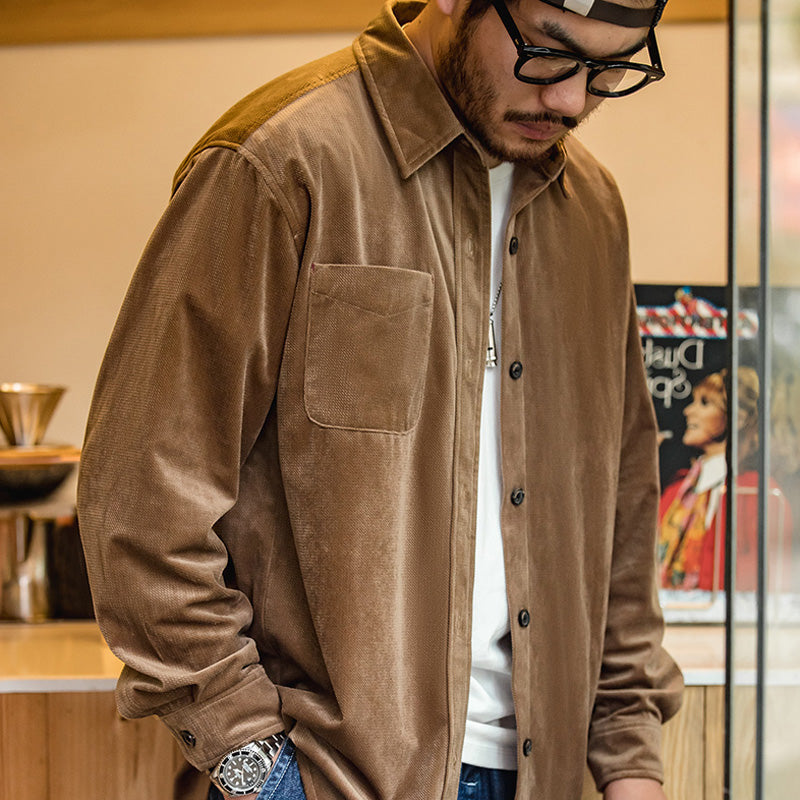Men's Autumn Anti Wrinkle Layered Long Sleeve Shirt