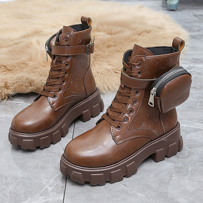 Martin Boots New Female Autumn Thick-soled British Style
