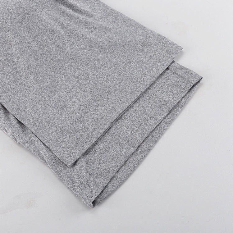 Sleeveless Backless Camisole Top And Elastic Waist Trousers Two-piece Set