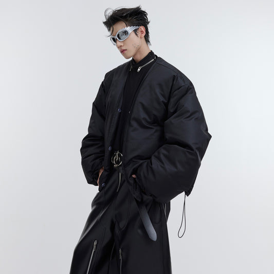 Small Group Anti Mink Fur Grass Thickened Cotton Jacket