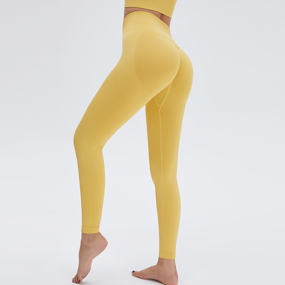 High Waist Hip-lifting Fitness Pants Women's High Stretch And Quick-drying Tights