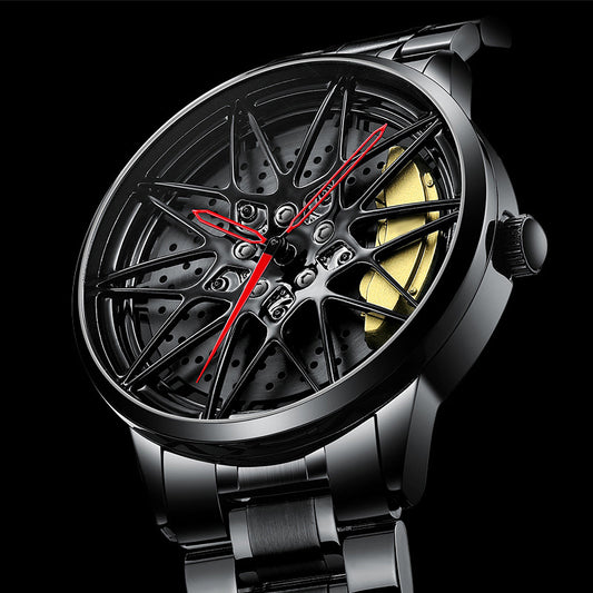 Men's Electronic Wheel Watch Hollow Three-dimensional