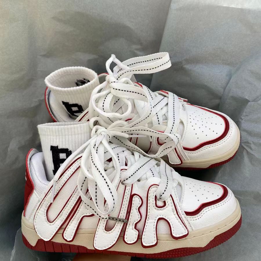 Thick Sole Letter Sports Skateboard Shoes