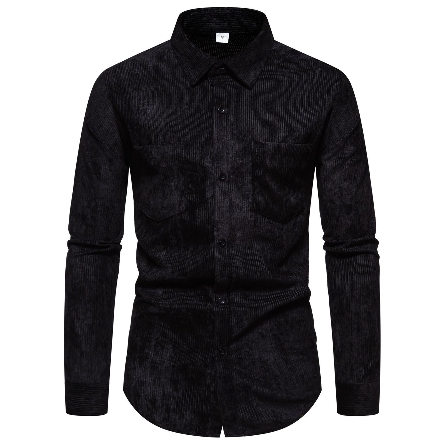 Solid-color Long-sleeve Shirt For Men And Young Adults