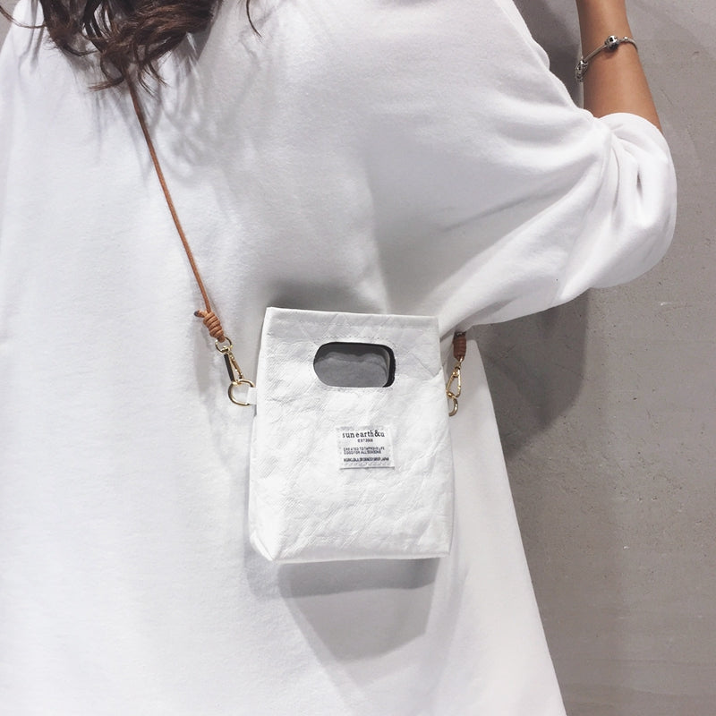 Small Fashion All Match Kraft Paper Mobile Phone Bag
