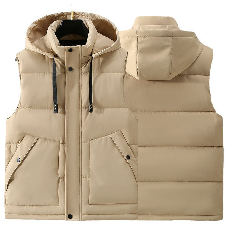 Winter Plus Size Men's Cotton Vest Stylish And Handsome Cold-proof