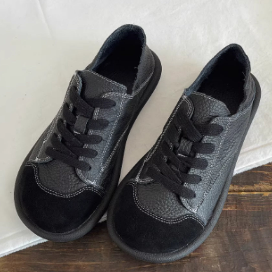 Ugly Cute Artistic Mori Girl White Shoes Round Toe